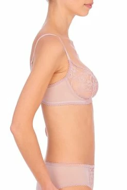 Imperial Unlined Balconette Underwire Bra -Natori Sales Shop Imperial Unlined Balconette Underwire Bra Rose Beige by Natori 2 42765.1631882604