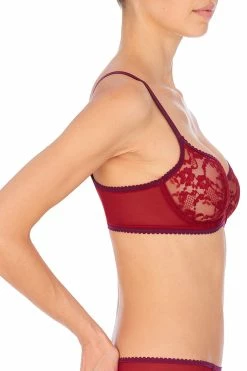 Imperial Unlined Balconette Underwire Bra -Natori Sales Shop Imperial Unlined Balconette Underwire Bra Strawberry Cabernet by Natori 2 66166.1669040147