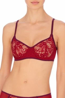 Imperial Unlined Balconette Underwire Bra -Natori Sales Shop Imperial Unlined Balconette Underwire Bra Strawberry Cabernet by Natori 88231.1669040146