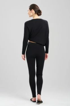 Indulge Cotton Knit Leggings 7 Indulge Cotton Knit Leggings -Natori Sales Shop Indulge Cotton Knit Legging Black by Natori 2 63450.1689787418