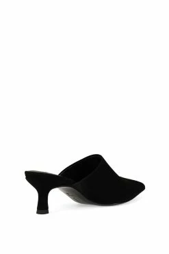 Ine Suede Mule Heel -Natori Sales Shop Ine Suede Mule Heel Black by Natori 34107.1671660355