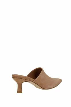 Ine Suede Mule Heel -Natori Sales Shop Ine Suede Mule Heel Doe by Natori 67671.1686672317