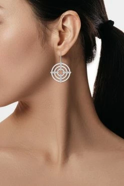 Infinity Concentric Circle 14K Gold Earrings -Natori Sales Shop Infinity Concentric Circle Earrings 14K White Gold by Natori 3 48560.1656696382