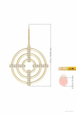 Infinity Concentric Circle 14K Gold Earrings -Natori Sales Shop Infinity Concentric Circle Earrings 14K Yellow Gold by Natori 4 37335.1656696399