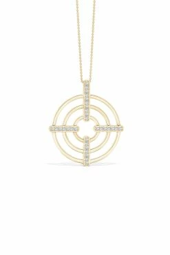 Infinity Concentric Circle 14K Gold Pendant Necklace -Natori Sales Shop Infinity Concentric Circle Pendant Necklace 14K Yellow Gold by Natori 3 82434.1656700064