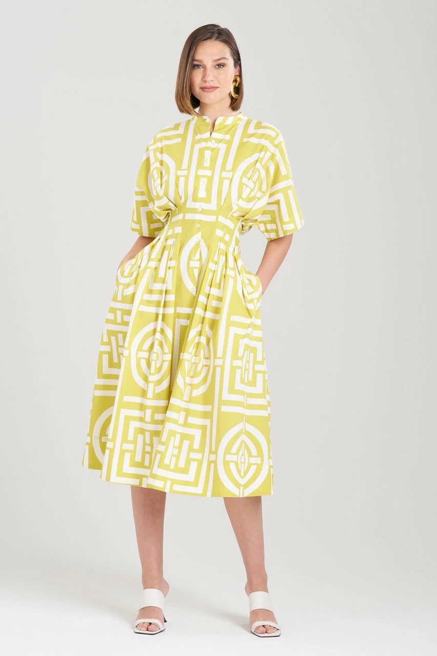 Infinity Cotton Poplin Mandarin Dress 1 Infinity Cotton Poplin Mandarin Dress