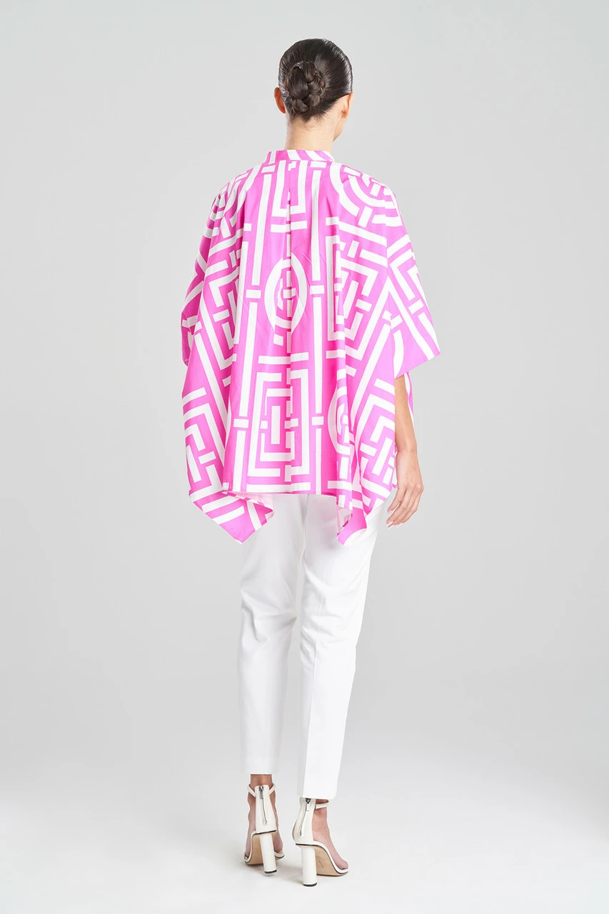 Infinity Cotton Poplin Oversized Mandarin Top 2 Infinity Cotton Poplin Oversized Mandarin Top - Image 2