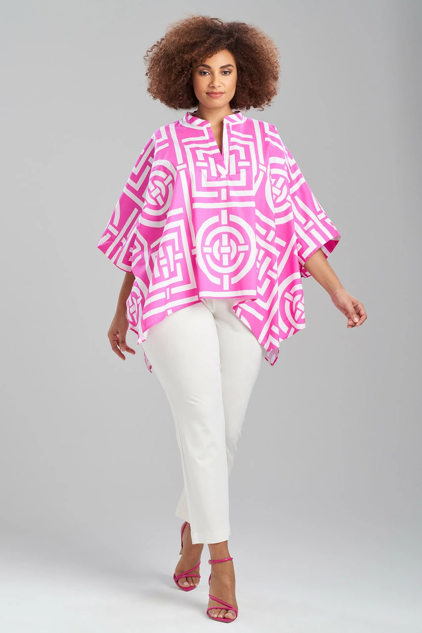 Infinity Cotton Poplin Oversized Mandarin Top 3 Infinity Cotton Poplin Oversized Mandarin Top - Image 3