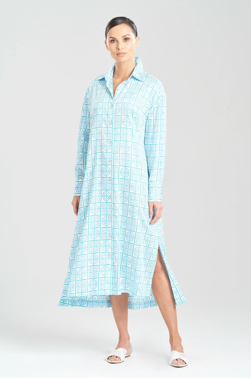 Infinity Cotton Sateen Long Sleepshirt 1 Infinity Cotton Sateen Long Sleepshirt
