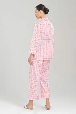 Infinity Cotton Sateen Notch PJ 5 Infinity Cotton Sateen Notch PJ -Natori Sales Shop Infinity Cotton Sateen Notch PJ Hibiscus by Natori 2 34576.1675264182