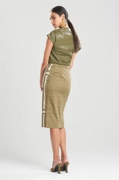 Infinity Cotton Sateen Skirt 3 Infinity Cotton Sateen Skirt -Natori Sales Shop Infinity Cotton Sateen Skirt Olive by Natori 2 49065.1659499440