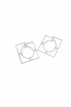 Infinity 14K Gold Geometric Hoop Earrings 13 Infinity 14K Gold Geometric Hoop Earrings -Natori Sales Shop Infinity Geometric Hoop Earrings 14K White Gold by Natori 2 85536.1656698457
