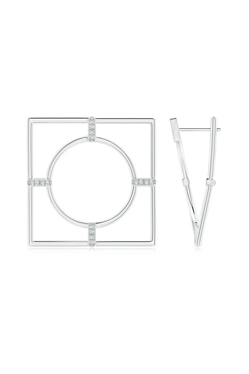 Infinity 14K Gold Geometric Hoop Earrings 1 Infinity 14K Gold Geometric Hoop Earrings