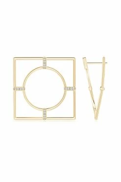Infinity 14K Gold Geometric Hoop Earrings 18 Infinity 14K Gold Geometric Hoop Earrings -Natori Sales Shop Infinity Geometric Hoop Earrings 14K Yellow Gold by Natori 55031.1656698468