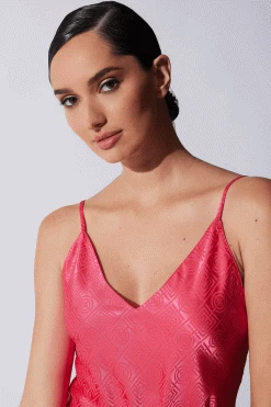 Infinity Jacquard Cami PJ -Natori Sales Shop Infinity Jacquard Cami PJ Heather Pink Raspberry by Natori 22207.1685730164