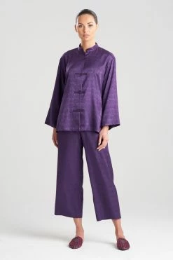 Infinity Jacquard Mandarin PJ -Natori Sales Shop Infinity Jacquard Mandarin PJ Amethyst by Natori 16312.1663874513