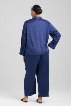 Infinity Jacquard PJ -Natori Sales Shop Infinity Jacquard PJ Midnight Navy by Natori 2 20987.1680815301