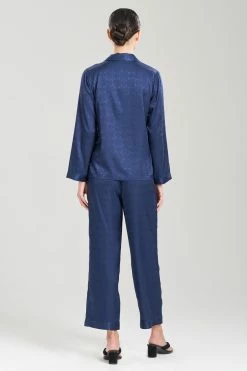 Infinity Jacquard PJ -Natori Sales Shop Infinity Jacquard PJ Pink Midnight Heather Navy by Natori 2 97546.1675273440