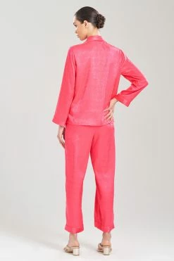 Infinity Jacquard PJ -Natori Sales Shop Infinity Jacquard PJ Pink Raspberry by Natori 2 68662.1675273246