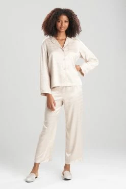Infinity Jacquard PJ -Natori Sales Shop Infinity Jacquard PJ Sand Taupe by Natori 80039.1658954782