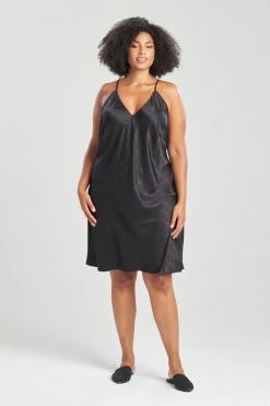 Infinity Jacquard Slip -Natori Sales Shop Infinity Jacquard Slip Black by Natori 3 78601.1668443910