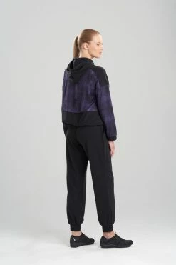 Interlocked Full Zip Hoodie 18 Interlocked Full Zip Hoodie -Natori Sales Shop Interlocked Full Zip Hoodie Purple Black by Josie Athleisure 2 81870.1635785291