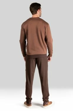 Isamu Brushed Fleece Pullover Sweatshirt -Natori Sales Shop Isamu Brushed Fleece Pullover Sweatshirt Espresso by Natori 4 78315.1659130988