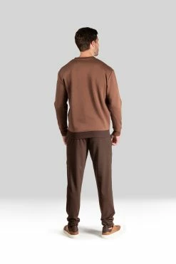 Isamu Brushed Fleece Pullover Sweatshirt -Natori Sales Shop Isamu Brushed Fleece Pullover Sweatshirt Espresso by Natori 4 85569.1659130990