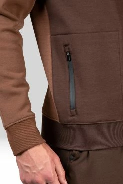 Isamu Brushed Fleece Pullover Sweatshirt -Natori Sales Shop Isamu Brushed Fleece Pullover Sweatshirt Espresso by Natori 5 46995.1634933249