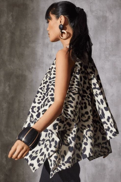 Jaguar Cotton Poplin Handkerchief Top -Natori Sales Shop Jaguar Cotton Poplin Handkerchief Top Sand Taupe by Natori 2 29703.1686688338