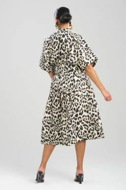 Jaguar Cotton Poplin Pleated Shirt Dress 11 Jaguar Cotton Poplin Pleated Shirt Dress -Natori Sales Shop Jaguar Cotton Poplin Pleated Shirt Dress Sand Taupe by Natori 5 99120.1684160026