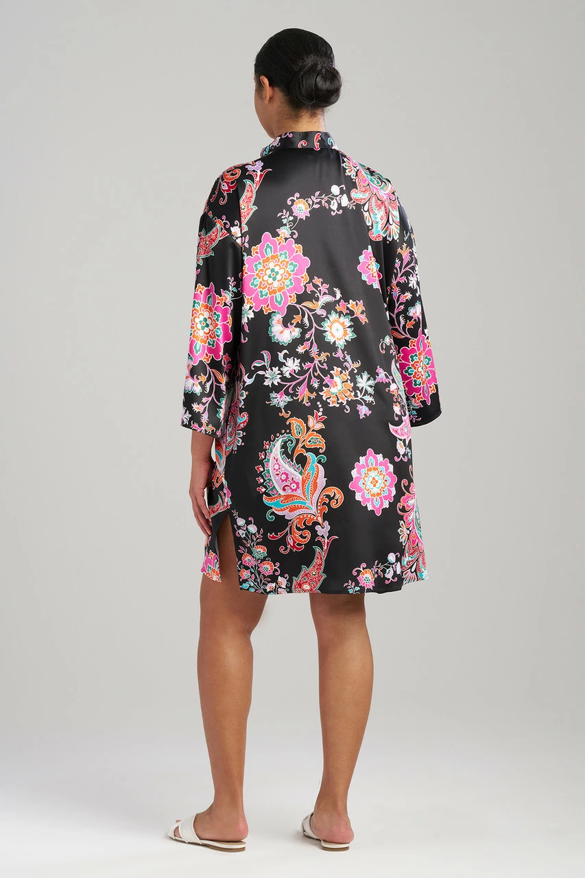 Jaipur Satin Mandarin Sleepshirt 6 Jaipur Satin Mandarin Sleepshirt - Image 6