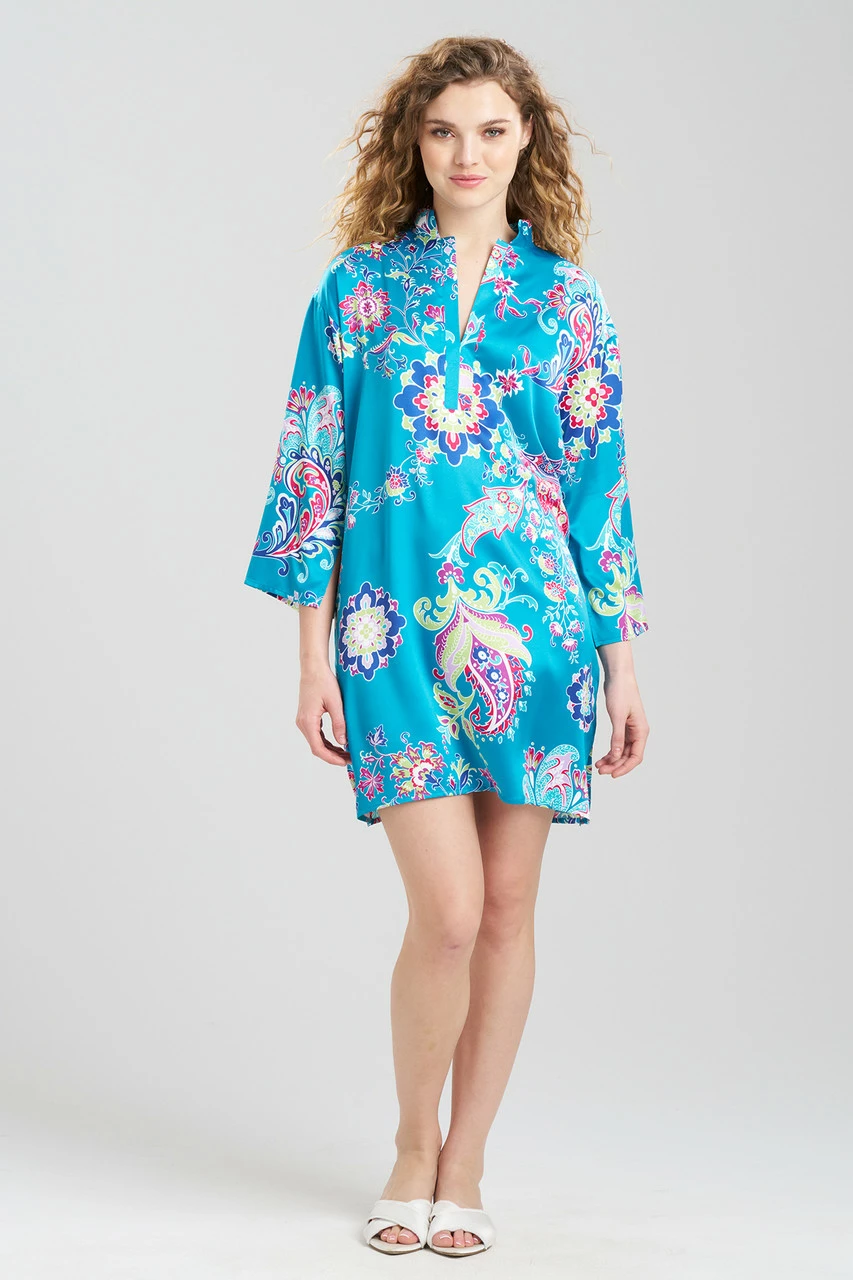 Jaipur Satin Mandarin Sleepshirt 1 Jaipur Satin Mandarin Sleepshirt