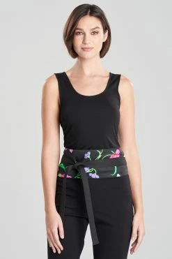 Junko Cotton Chino Obi Belt 11 Junko Cotton Chino Obi Belt -Natori Sales Shop Junko Cotton Chino Obi Belt Black by Natori 73548.1682604873