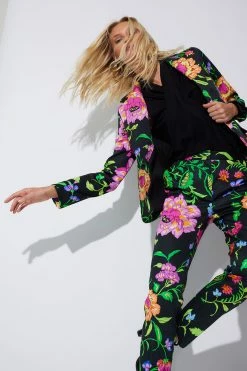 Junko Cotton Chino Pants -Natori Sales Shop Junko Cotton Chino Tailored Blazer Jacket Pants Black Multi by Natori 99715.1674751906