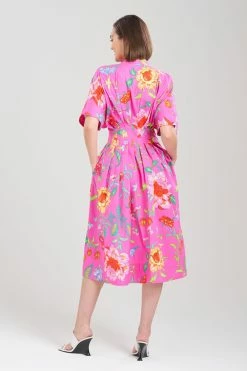 Junko Cotton Poplin Mandarin Dress 17 Junko Cotton Poplin Mandarin Dress -Natori Sales Shop Junko Cotton Poplin Mandarin Dress Fuschisa by Natori 2 54545.1681497702