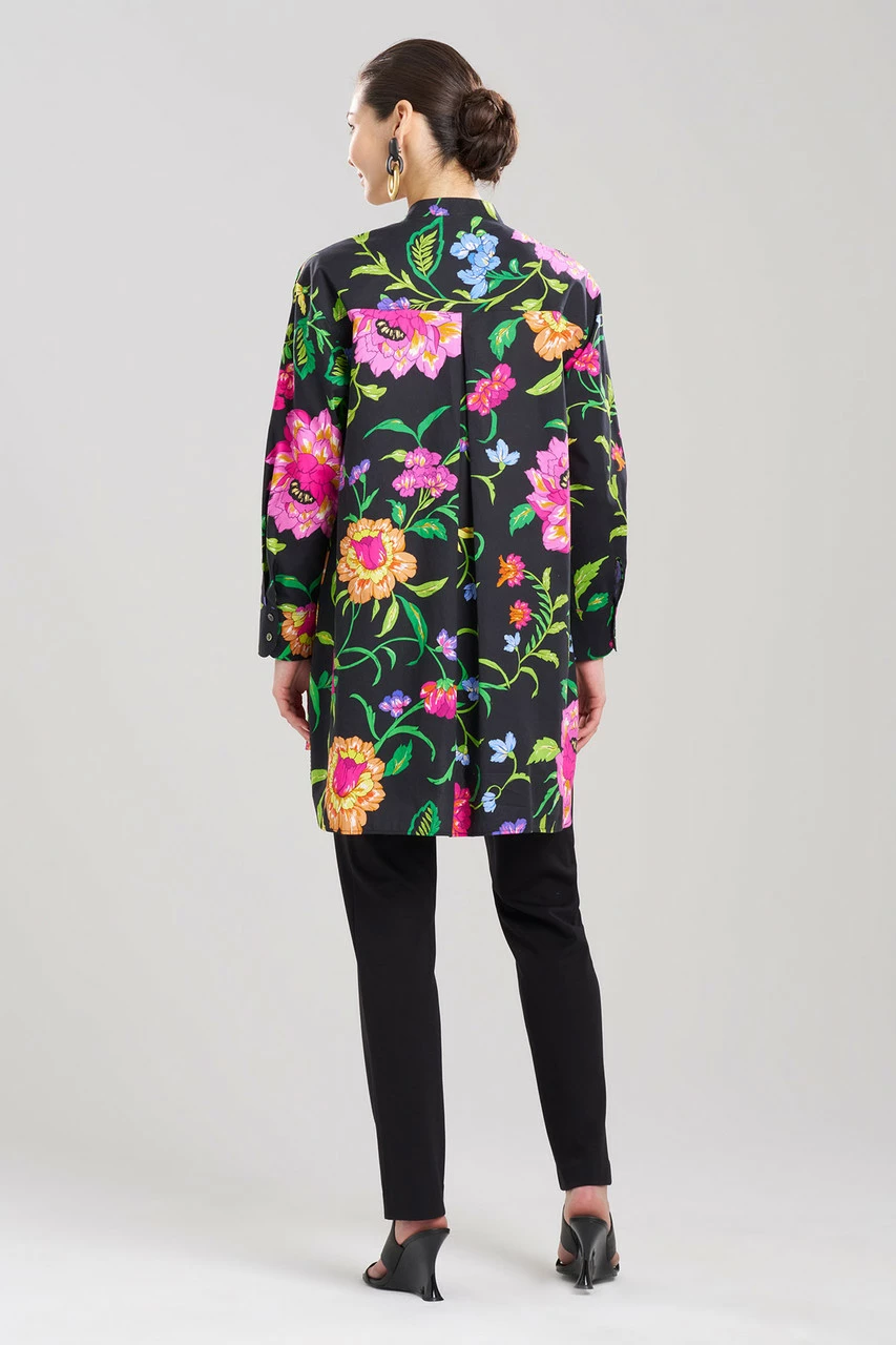 Junko Cotton Poplin Oversized Mandarin Top 7 Junko Cotton Poplin Oversized Mandarin Top - Image 7