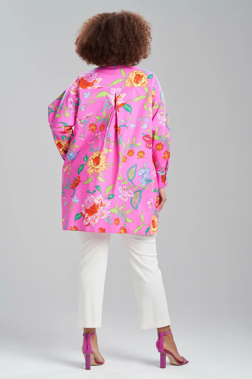 Junko Cotton Poplin Oversized Mandarin Top 4 Junko Cotton Poplin Oversized Mandarin Top - Image 4