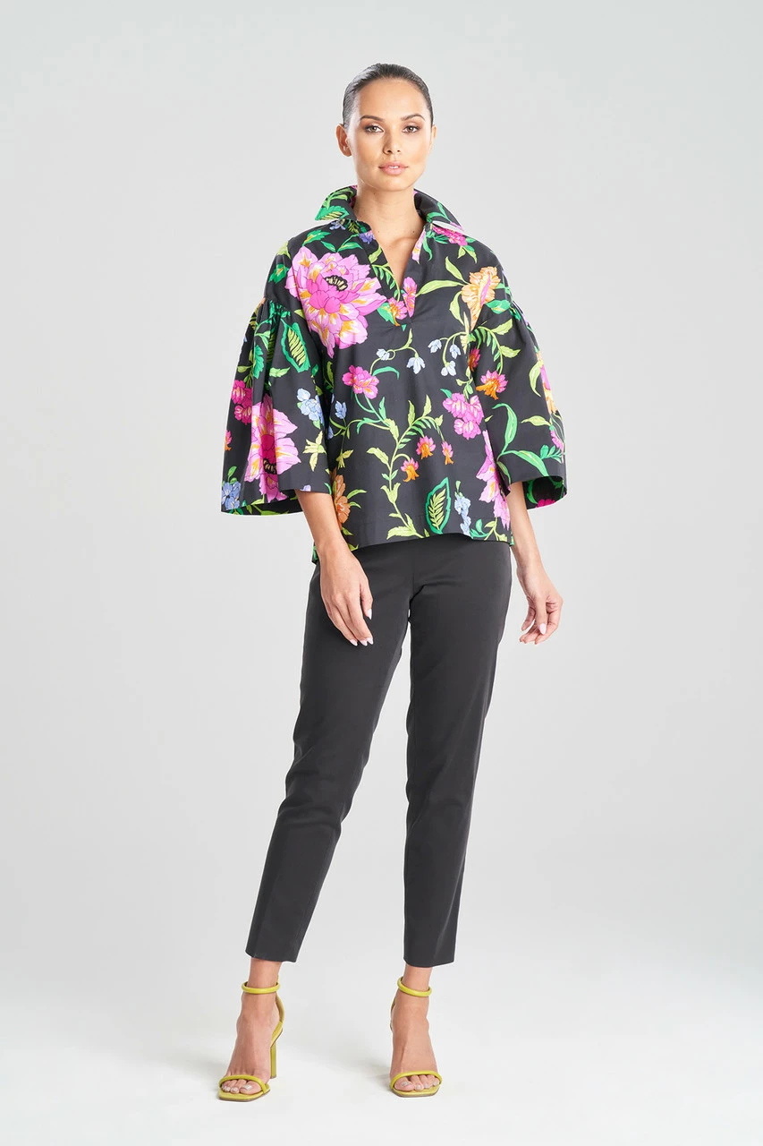 Junko Cotton Poplin Oversized Pleated Top 1 Junko Cotton Poplin Oversized Pleated Top