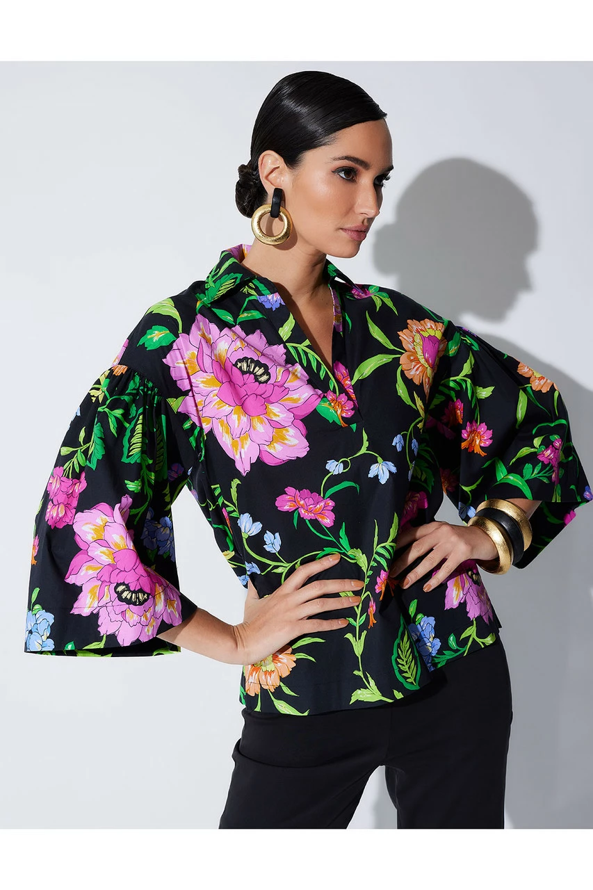 Junko Cotton Poplin Oversized Pleated Top 5 Junko Cotton Poplin Oversized Pleated Top - Image 5