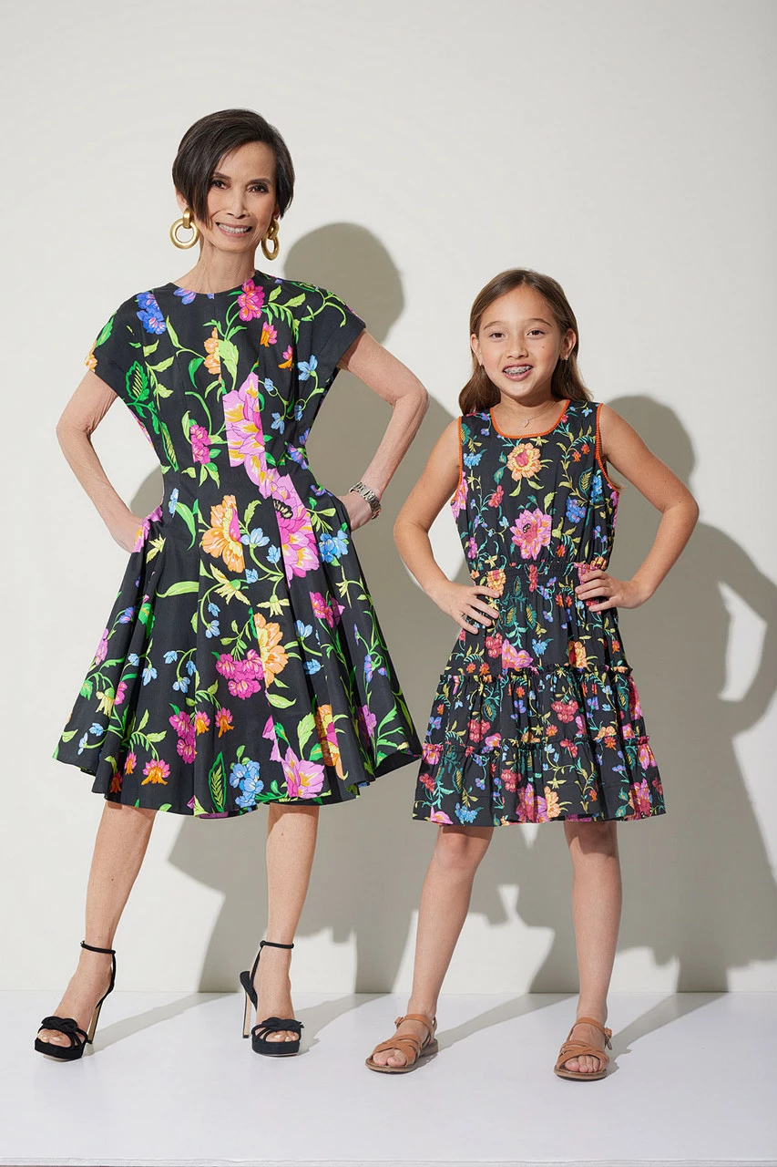 Junko Cotton Poplin Tiered Dress 3 Junko Cotton Poplin Tiered Dress - Image 3