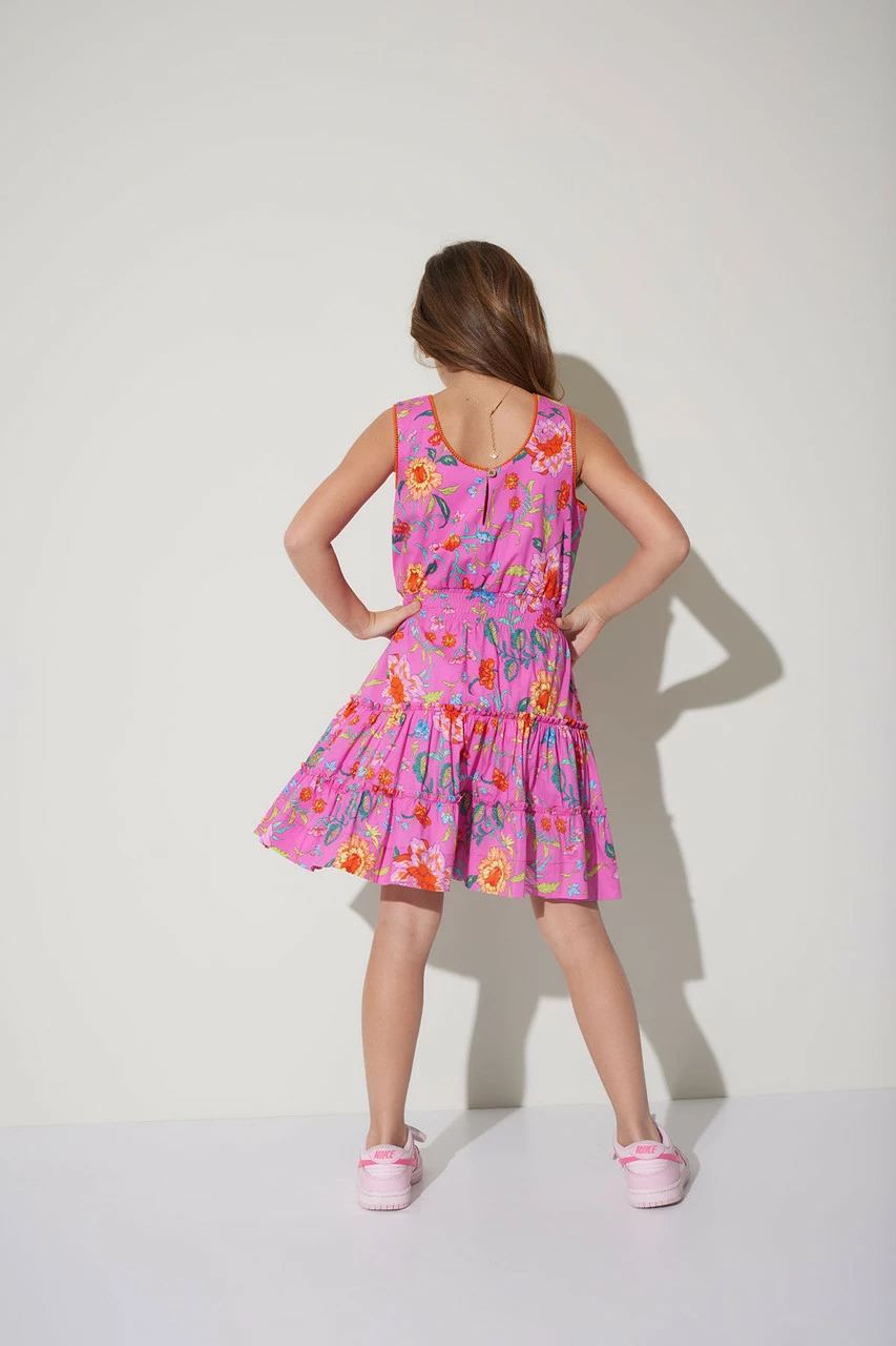 Junko Cotton Poplin Tiered Dress 6 Junko Cotton Poplin Tiered Dress - Image 6