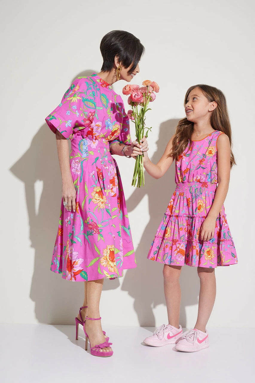 Junko Cotton Poplin Mandarin Dress 9 Junko Cotton Poplin Mandarin Dress - Image 9