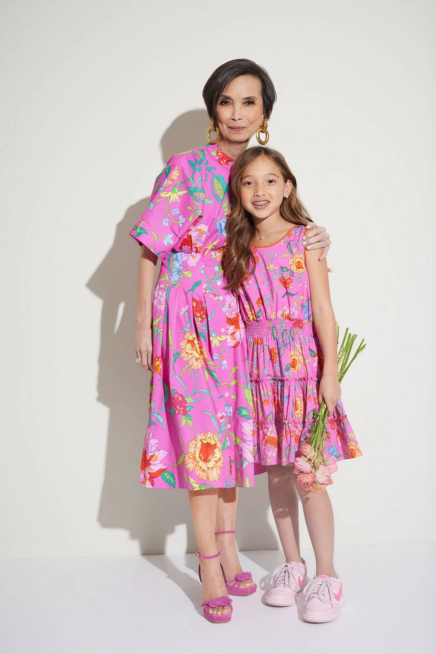 Junko Cotton Poplin Mandarin Dress 10 Junko Cotton Poplin Mandarin Dress - Image 10