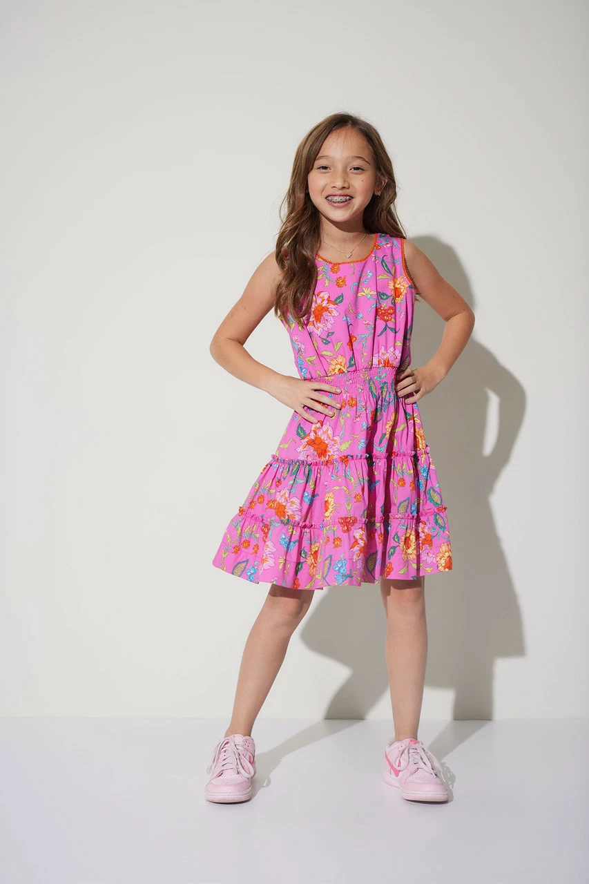 Junko Cotton Poplin Tiered Dress 5 Junko Cotton Poplin Tiered Dress - Image 5