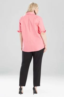 Cotton Poplin Oversized Top -Natori Sales Shop K85609 BPK 4 92300.1616789127