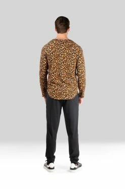 Kaede Jesey Printed Raglan Tee -Natori Sales Shop Kaede Jersey Printed Raglan Tee Leopard by Natori 2 05520.1659130824