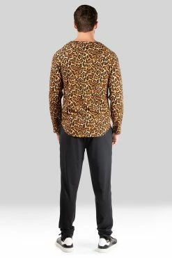 Kaede Jesey Printed Raglan Tee -Natori Sales Shop Kaede Jersey Printed Raglan Tee Leopard by Natori 2 54977.1659130822