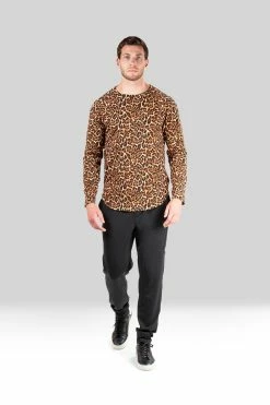 Kaede Jesey Printed Raglan Tee -Natori Sales Shop Kaede Jersey Printed Raglan Tee Leopard by Natori 22606.1659130817