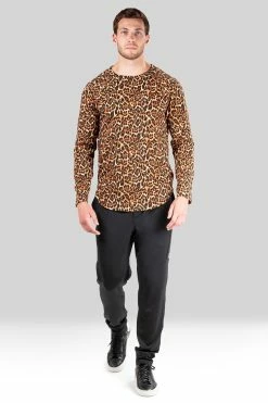 Kaede Jesey Printed Raglan Tee -Natori Sales Shop Kaede Jersey Printed Raglan Tee Leopard by Natori 53025.1659130819